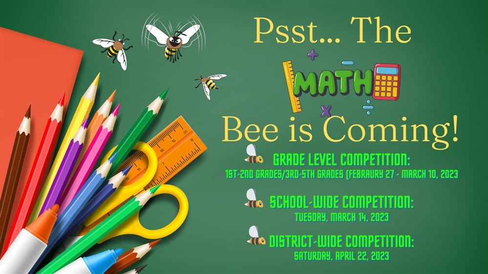  Math Bee Flyer 2023